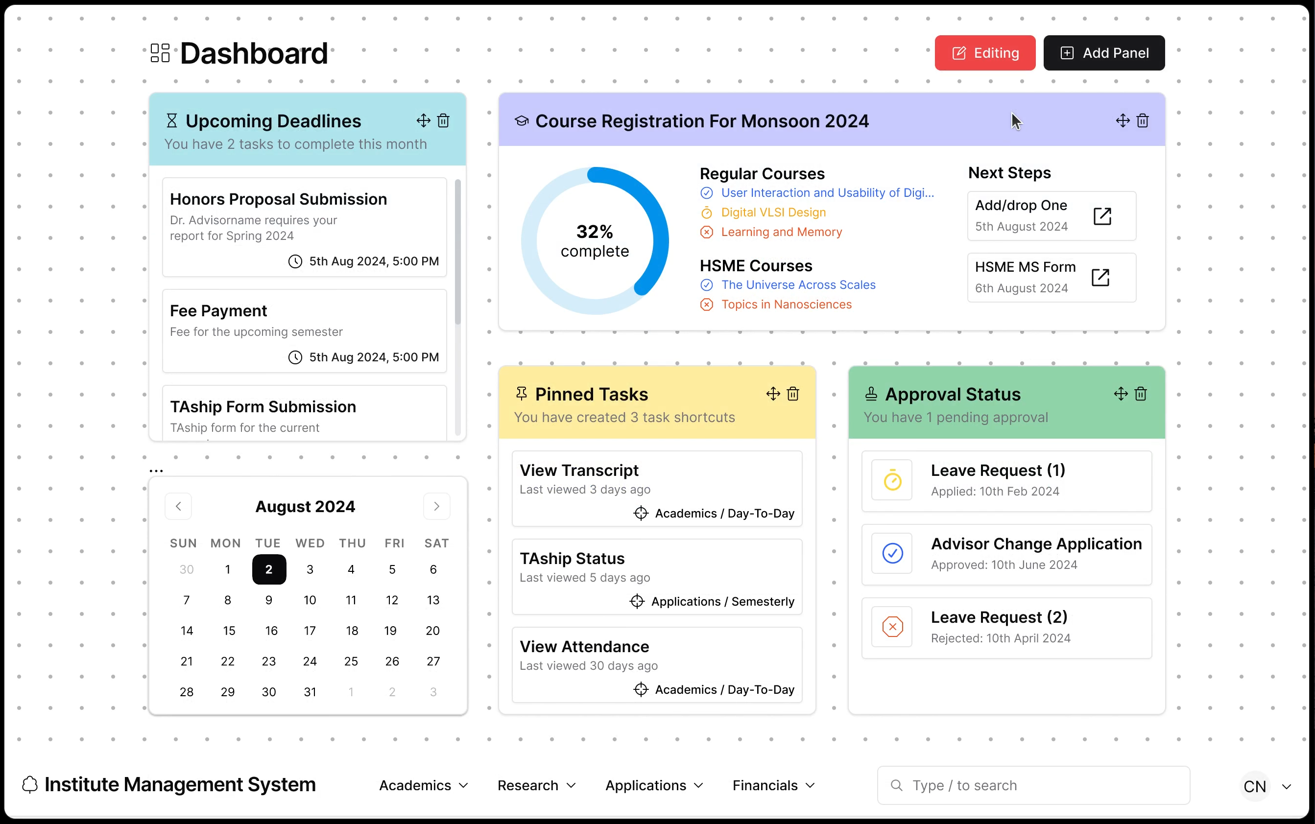 IMS research report page